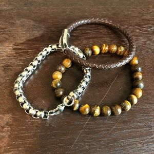 Men’s trio set bracelets